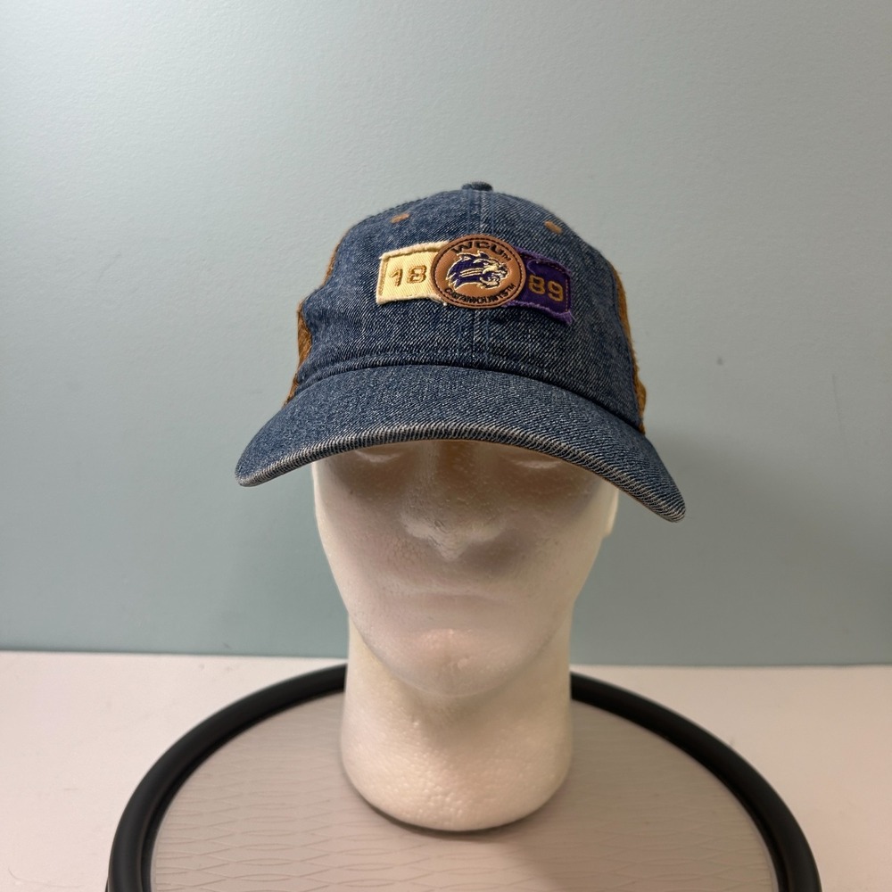 Western Carolina Catamounts Hat Snapback Denim Mesh Baseball Cap The Game OSFM - Picture 2 of 9